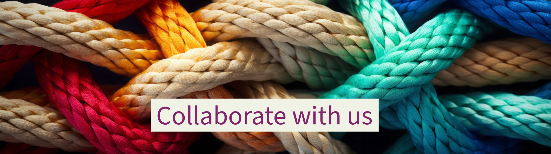 image with colourful entwined rope